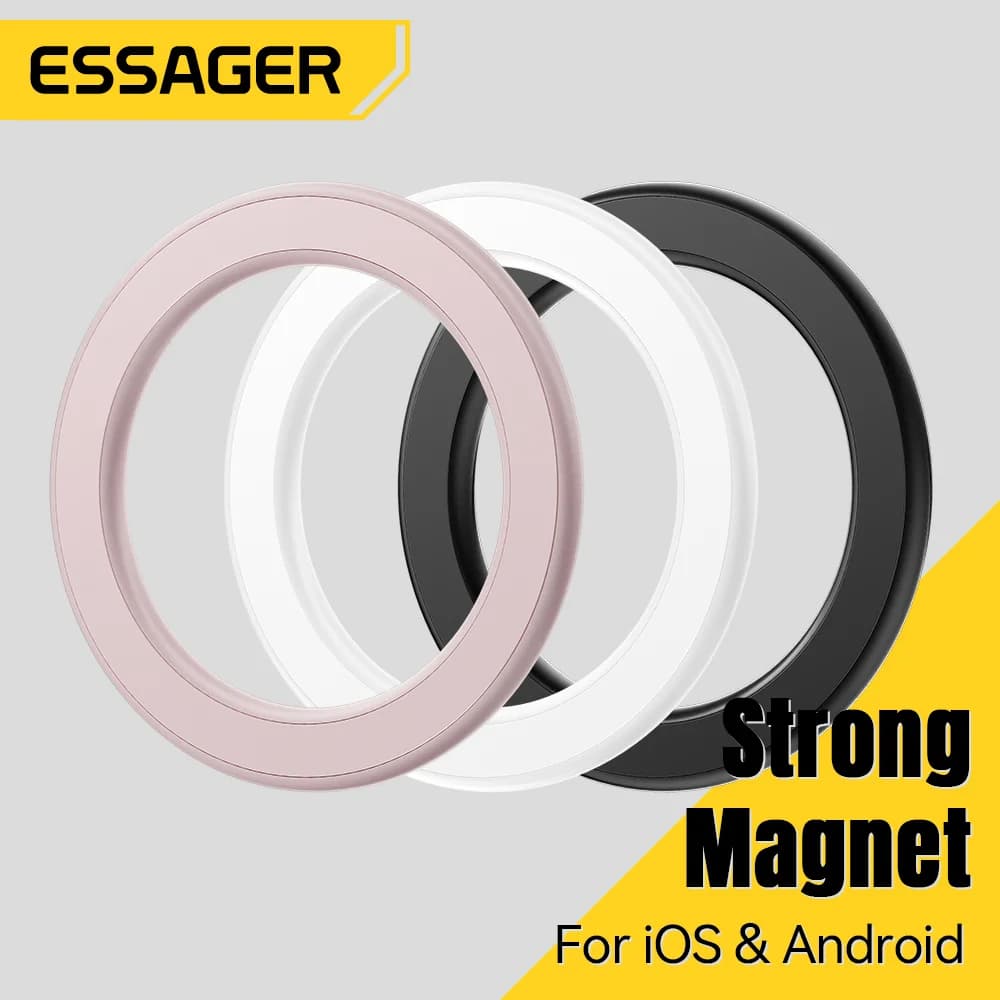 ملصق حلقة معدنية مغناطيسية لشحن MagSafe
