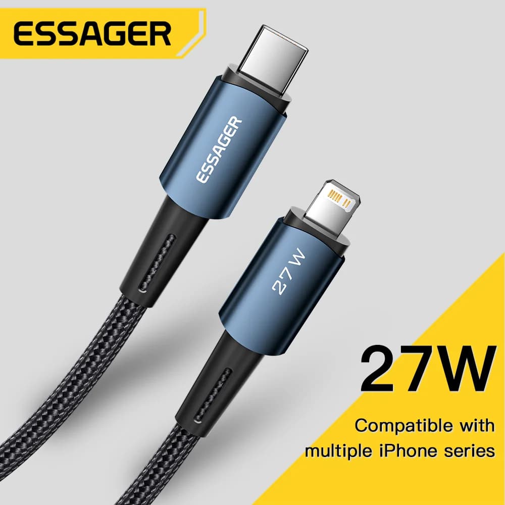 كابل شحن سريع USB-C to Lightning بقوة 20W