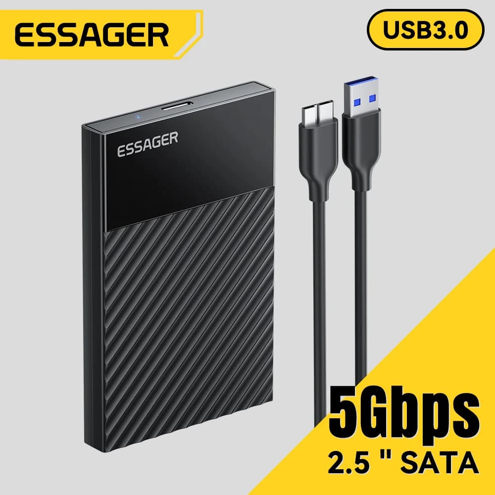 صندوق حماية SSD/HDD مقاس 2.5 بوصة USB 3.0 SATA