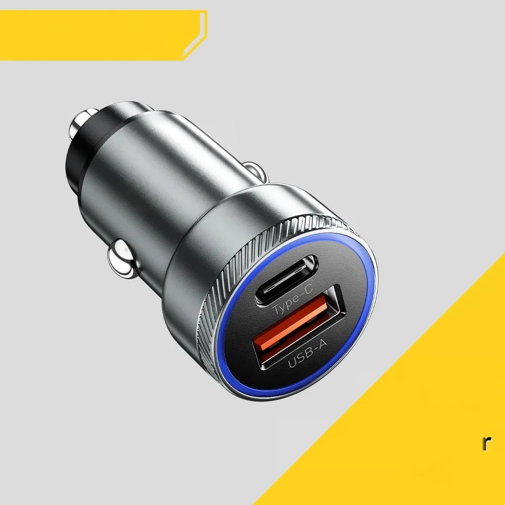شاحن سيارة USB-C بقوة 54 واط، شحن سريع 5 أمبير