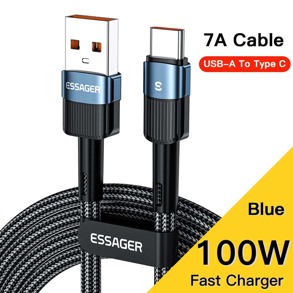 كابل بيانات وشحن سريع USB-C 7A بقوة 66W