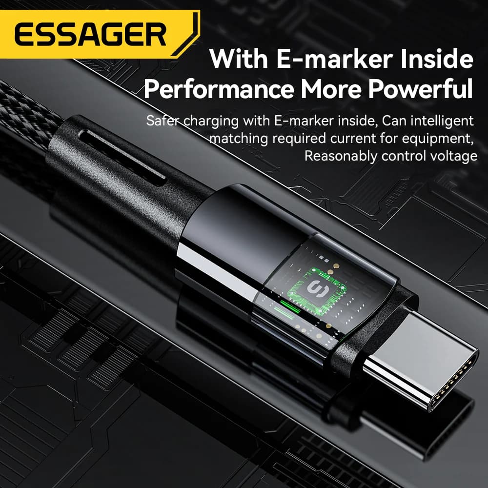كابل بيانات USB-C بشحن فائق السرعة 240 واط - 6 أمبير