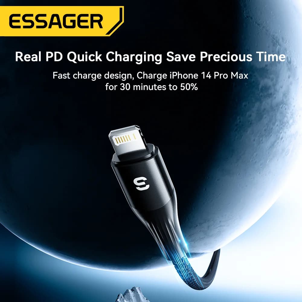 كابل شحن سريع PD من USB-C إلى Lightning