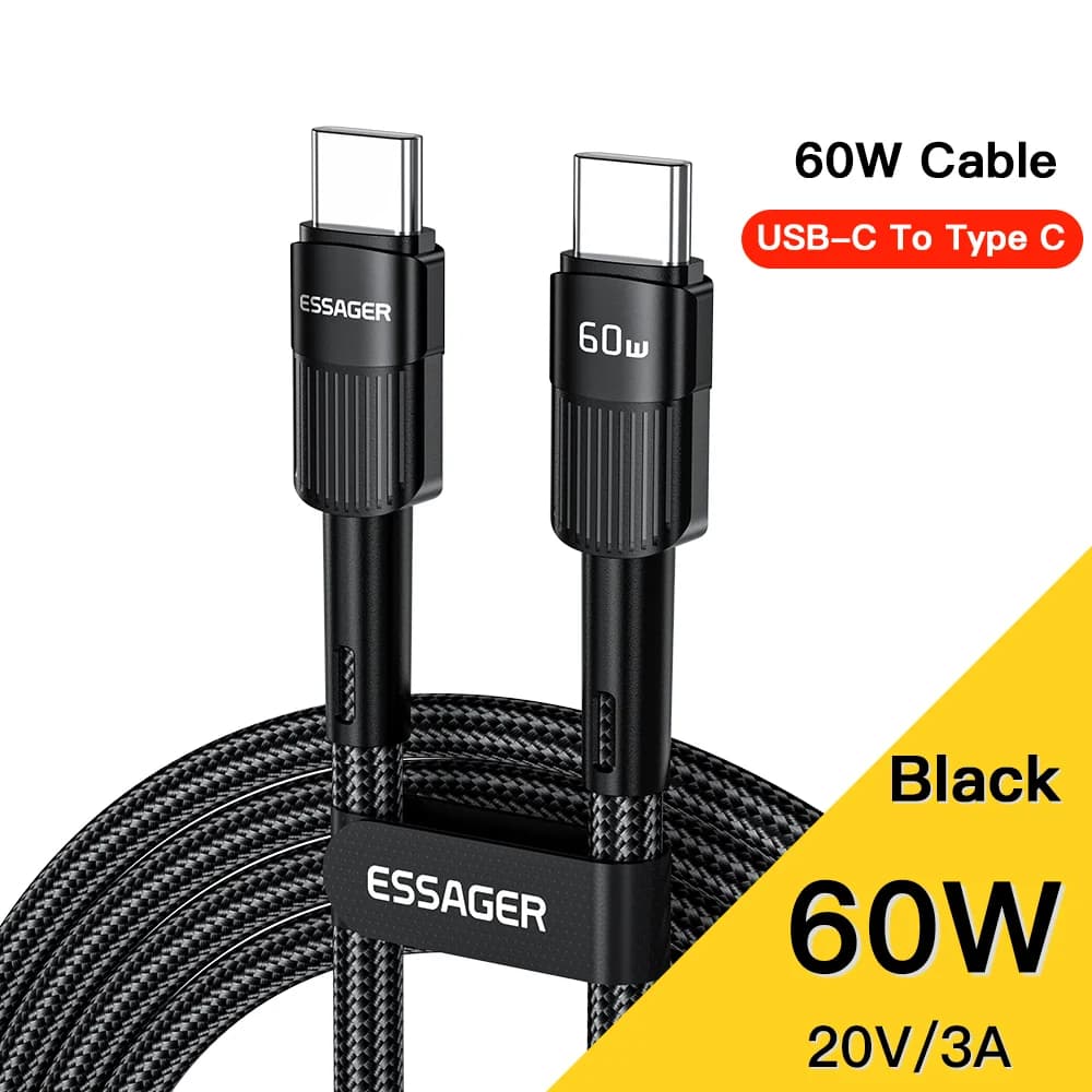 كابل بيانات وشحن سريع USB-C 7A بقوة 66W